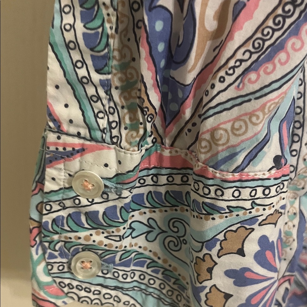 Talbots Multicolor Paisley Blouse - Picture 5 of 11